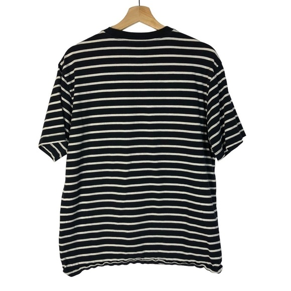 Gap Standard T Navy Blue & White Crewneck Short Sleeve T-Shirt M - Picture 2 of 3